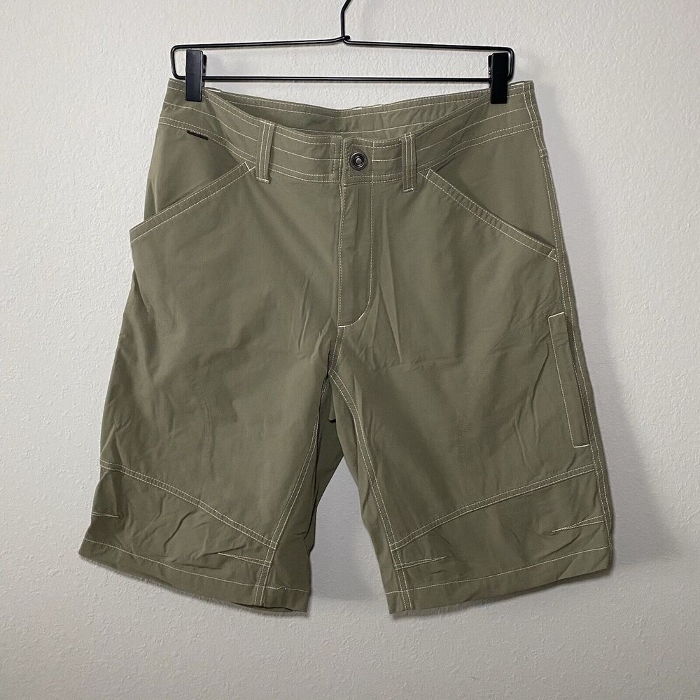 Kuhl Mens Kargo Cargo Shorts Stretch SZ 32 Green